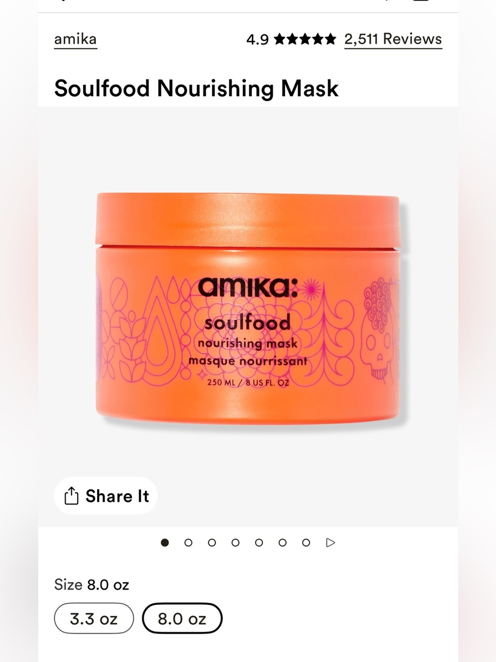 Amika Soulfood Nourishing Hair Mask